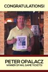 Congratulations Peter Opalacz